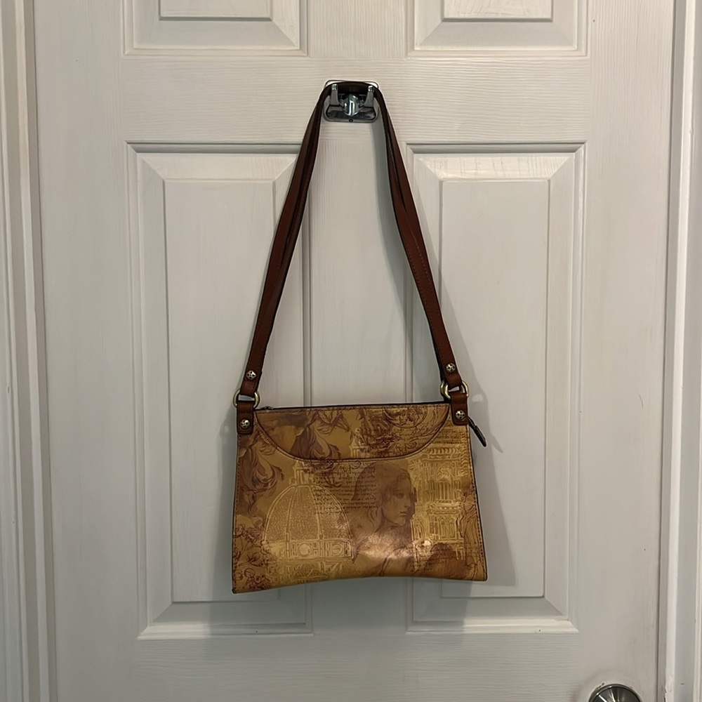 Patricia Nash Brown Leather Shoulder Bag Rustic Charm
